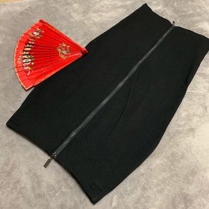 Eva Longoria Ponte Zipper Skirt